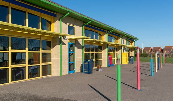 "School building in Kent, UK, this type of school is for infant/junior children aged 5-11years old"